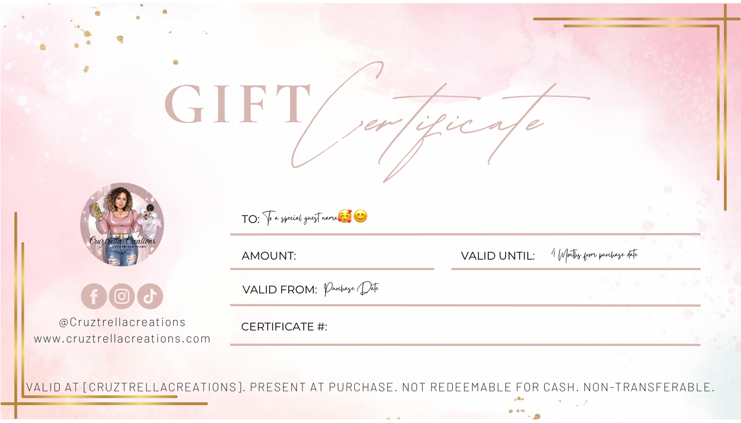 Gift Certificates
